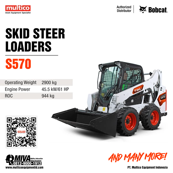 Jual Skid Steer Loader Bobcat S570 Bandung | Multico Equipment Indonesia